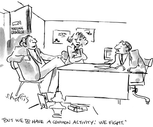 "But we have a common activity: we fight."