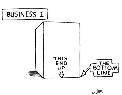 Business I...the Bottom Line is upside down.