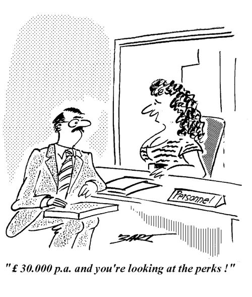 "£30,000 pa and you´re looking at the perks."