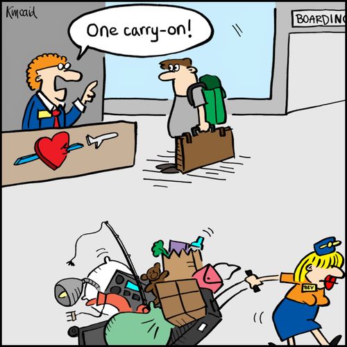 'One carry-on!'