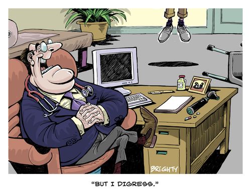 'But I digress.'
