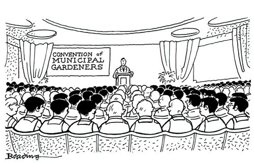 Convention of municipal gardeners.
