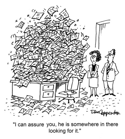 "I can assure you, he is somewhere in there looking for it."