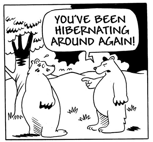 You've been hibernating around again!