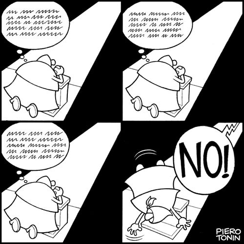 God says no to praying woman.