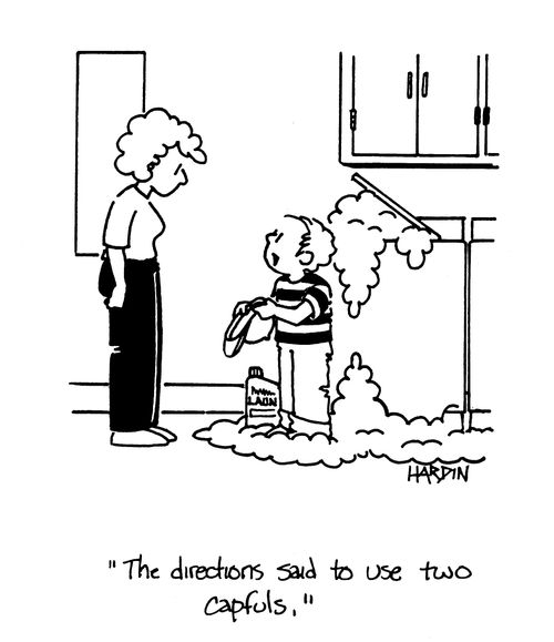 'The directions said to use two capfuls.'