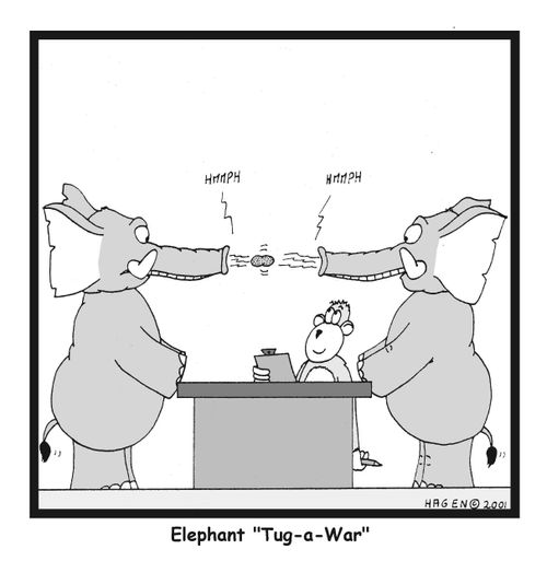 'Elephant Tug-a-War.'