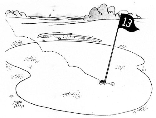 The 13th hole