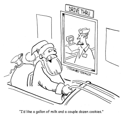 "I'd like a gallon of milk and a couple dozen cookies."