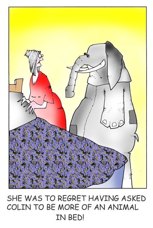 She was to regret having asked Colin to be more of an animal in bed.