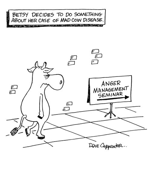 Betsy decides to do something about her case of mad cow disease.