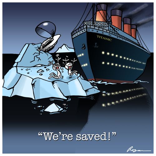 "We're saved!"
