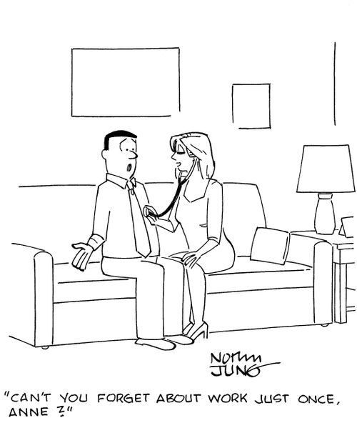 'Can't you forget about work just once, Anne?'