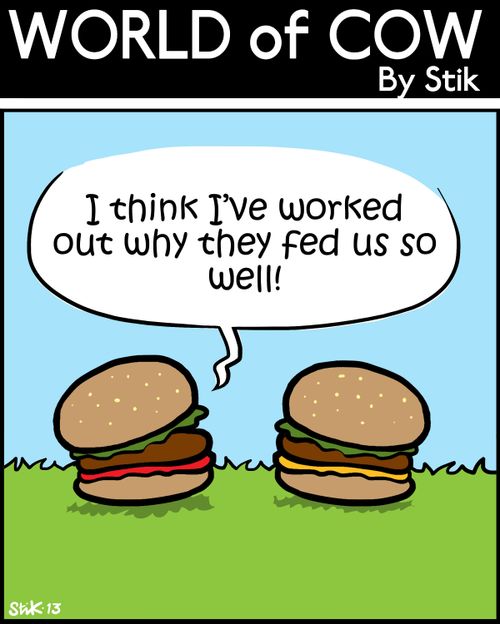'I think I've worked out why they fed us so well.'