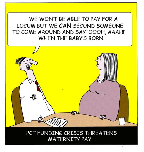PCT funding crisis threatens maternity pay.