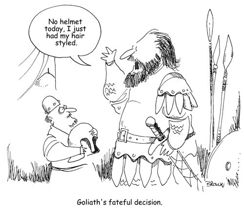 Goliath's fateful decision.