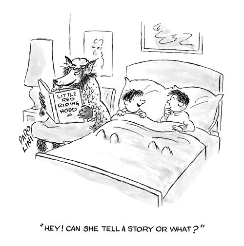'Hey! Can she tell a story or what?'