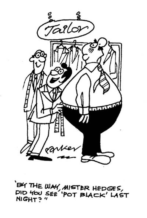 'By the way, Mister Hedges, did you see 'Pot Black' last night?'