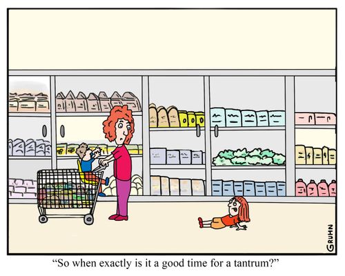 "So when exactly is it a good time for my tantrum?"
