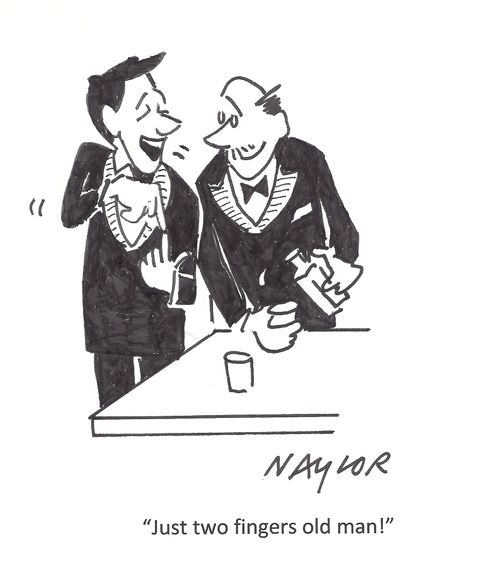 'Just two fingers old man!'