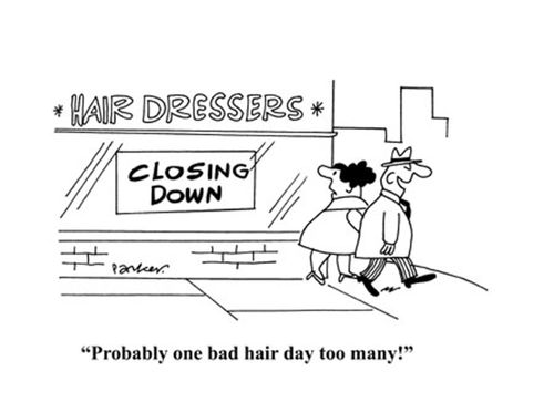 'Probably one bad hair day too many!'