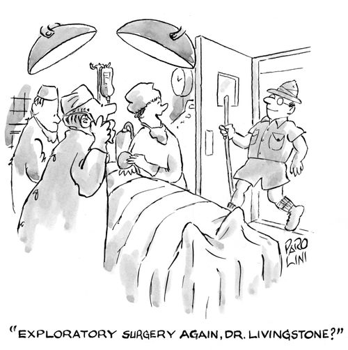 'Exploratory surgery again, Dr. Livingstone?'