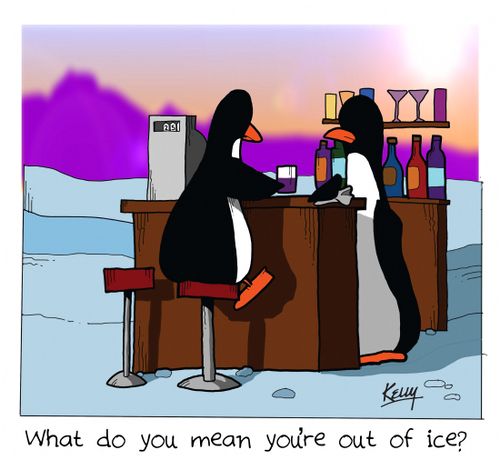 'What do you mean you're out of ice?'