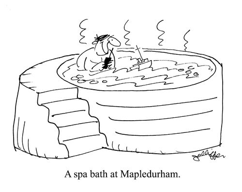 A spa bath at Mapledurham.