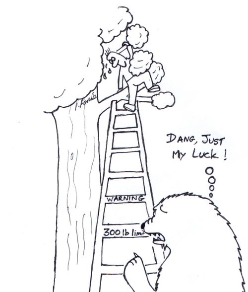 'Dang, Just my luck!'