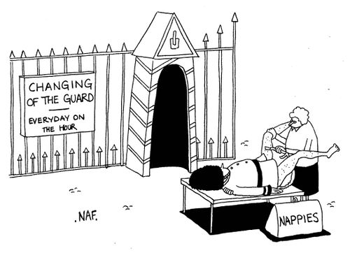 The changing of the guard.