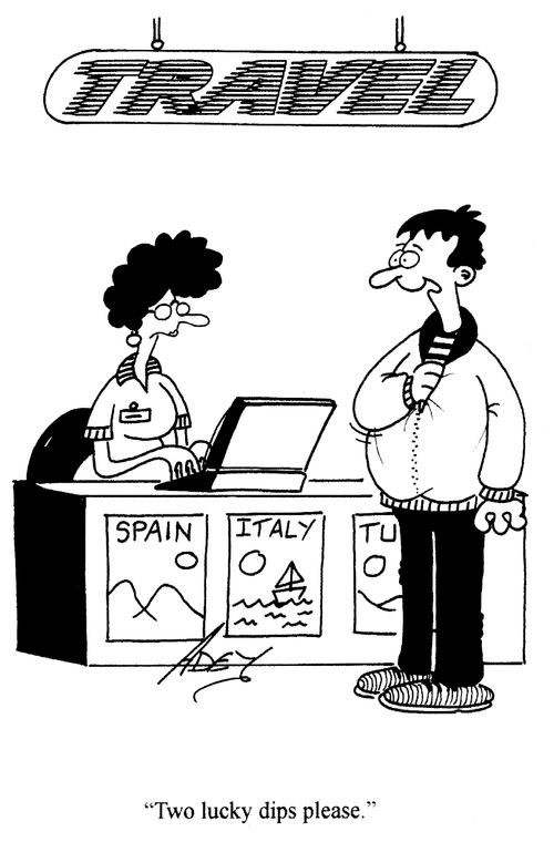 'Two lucky dips please.'