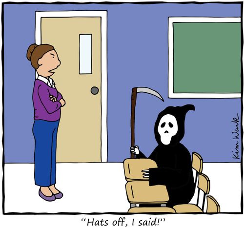 "Hats off, I said!"