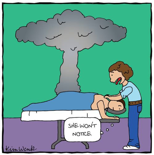 "She won't notice."