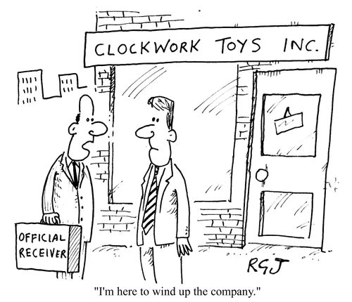 "I'm here to wind up the company."