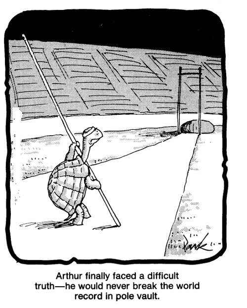 Arthur finally faced a difficult truth - he would never break the world record in pole vault.