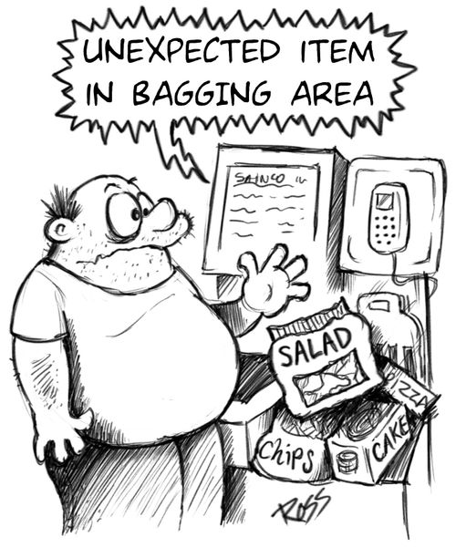 'Unexpected item in bagging area.'