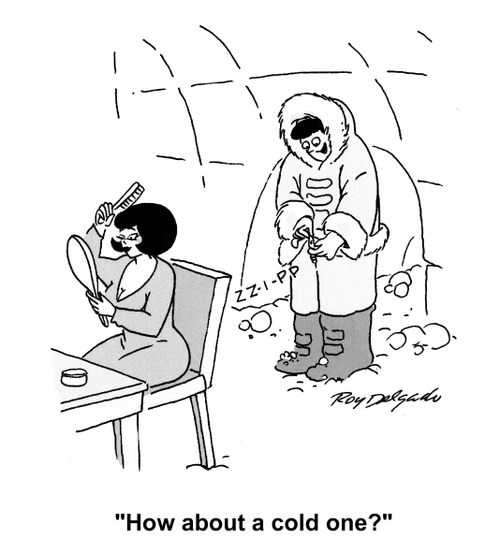 'How about a cold one?'
