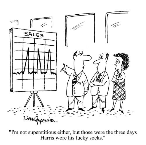 'I'm not superstitious either, but those were the three days Harris wore his lucky socks.'