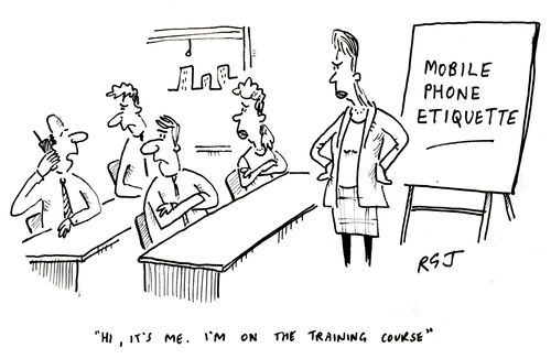 'Hi, it's me. I'm on the training course.'