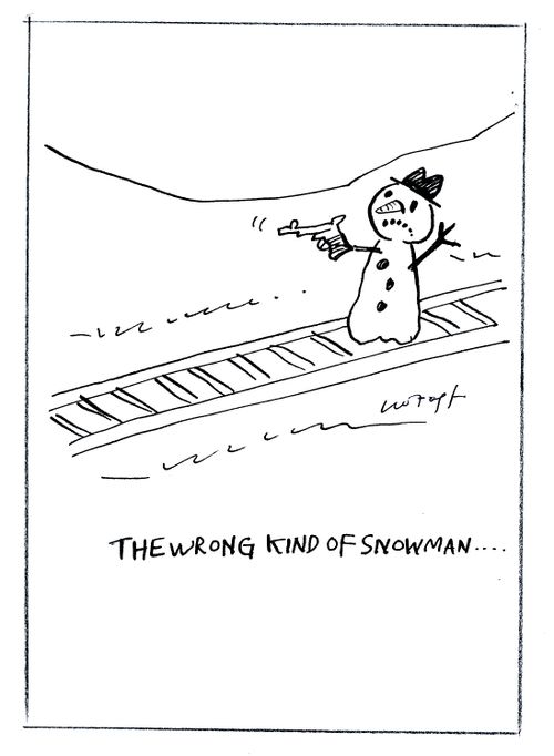 The wrong kind of snowman...