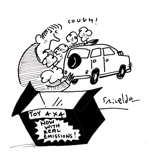 Toy 4x4: Now with real emissions! 