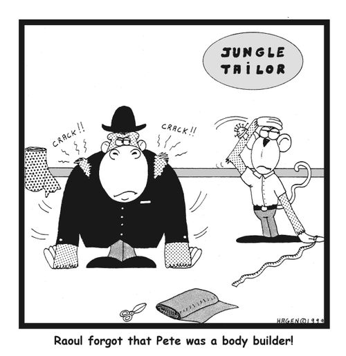 Raoul forgot that Pete was a body-builder!