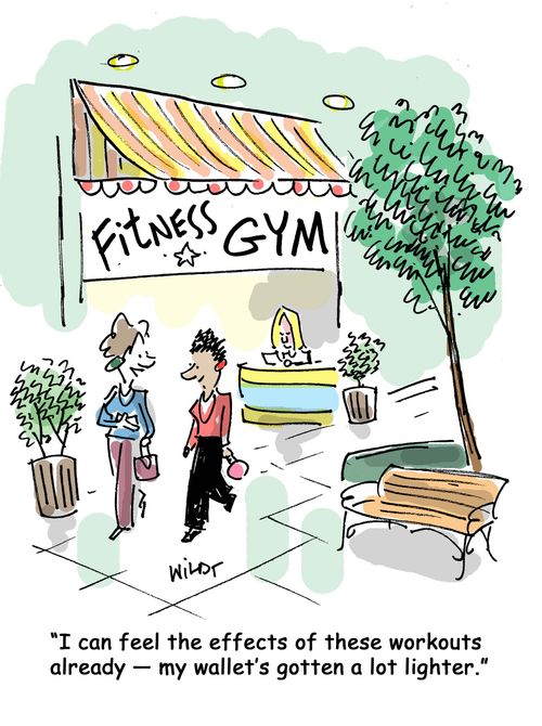 "I can feel the effects of these workouts already - my wallet's gotten a lot lighter."