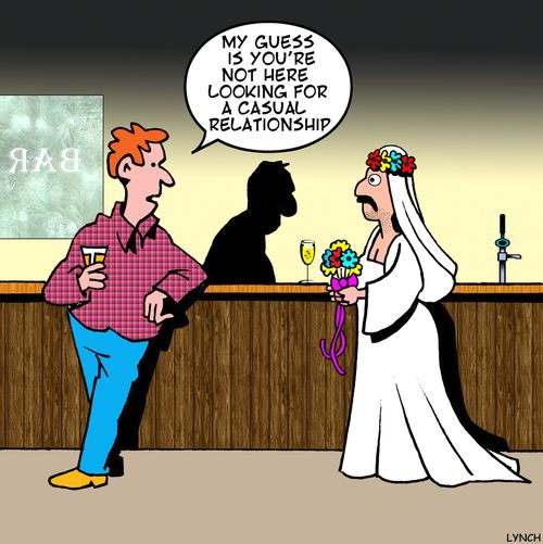 'My guess is you're not here looking for a casual relationship.'