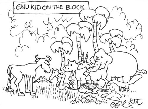 Gnu kid on the block. 
