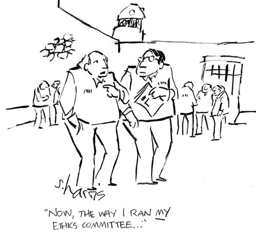 "Now, the way I ran my ethics committee..."