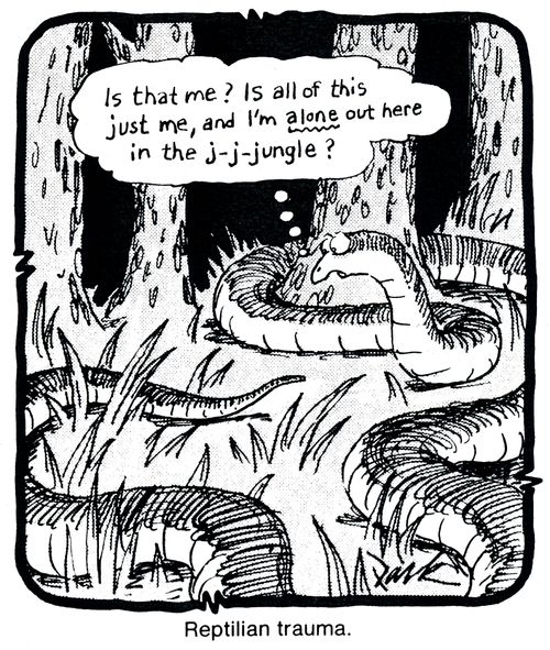 Reptilian trauma.