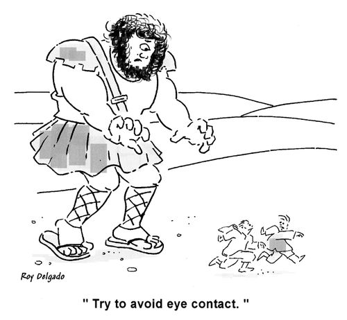 'Try to avoid eye contact.'