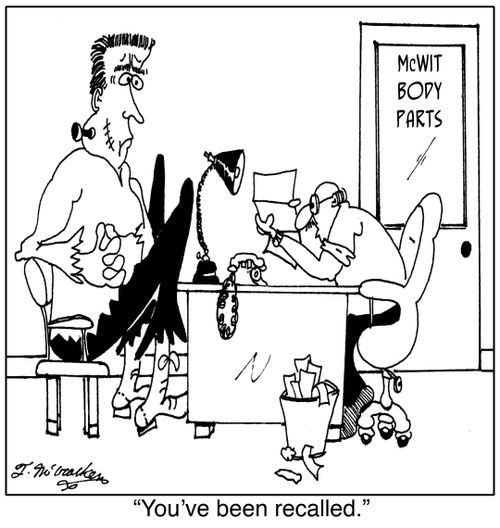 'You've been recalled.'