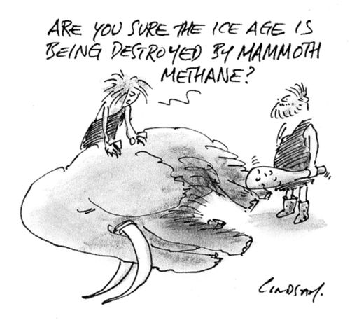 Are you sure the Ice Age is being destroyed by mammoth methane?
